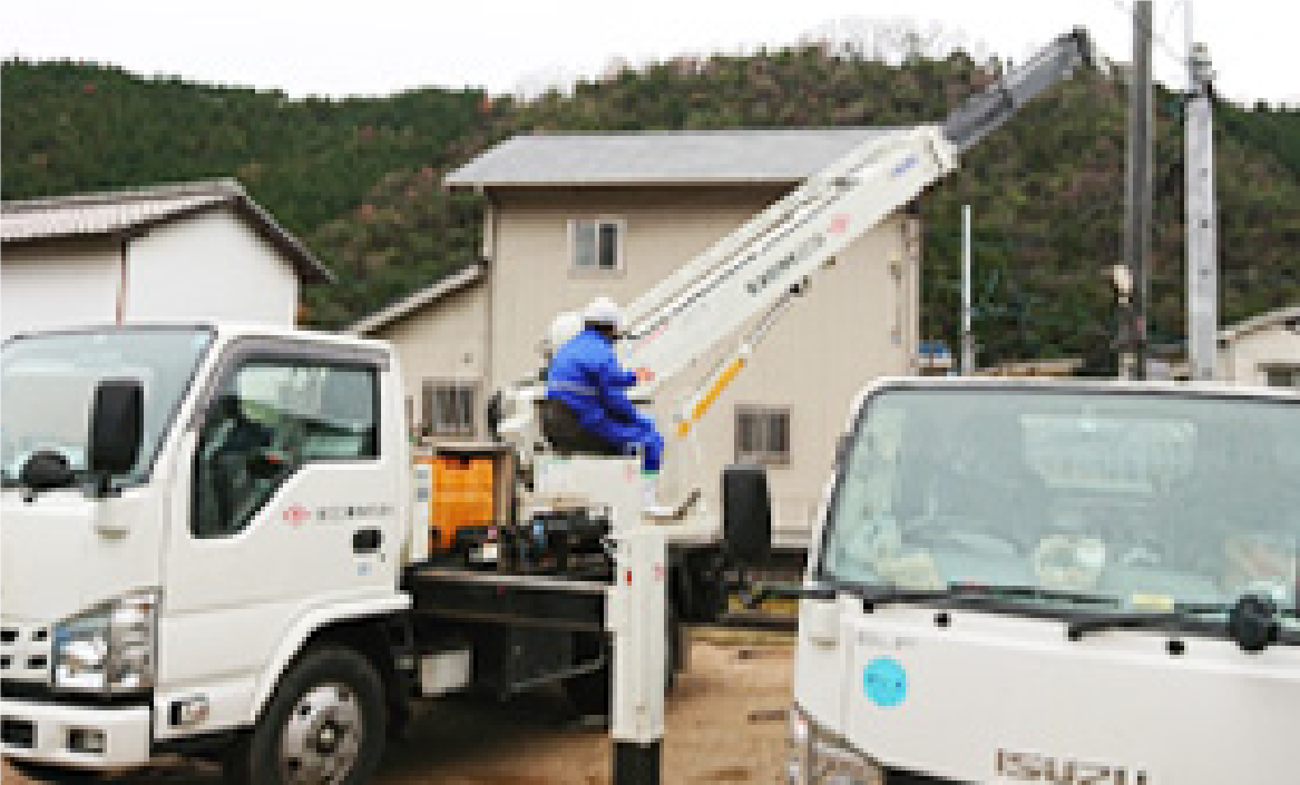 建柱工事